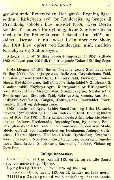 Stilling Sogn 1925. Aarhus Stifts Aarbøger.